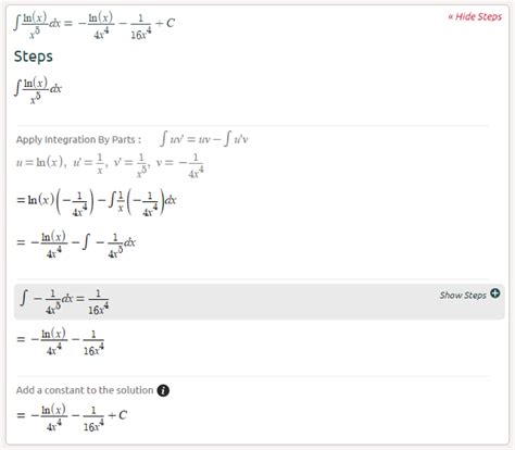 integral calculator with solution